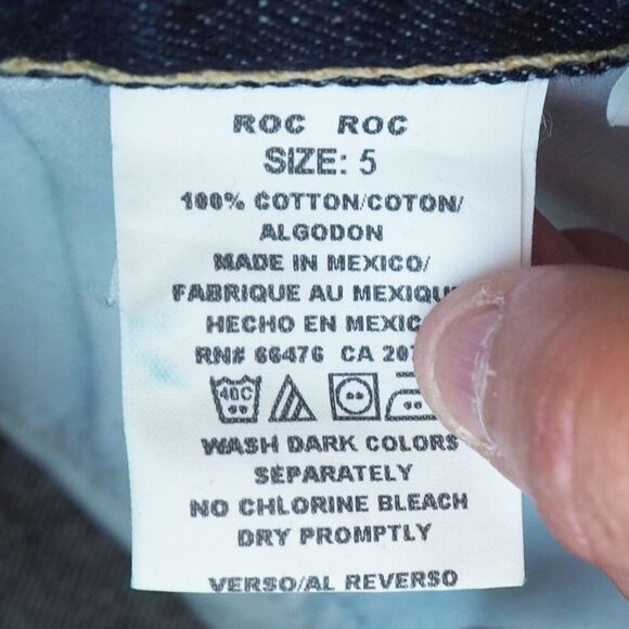 Tommy Jeans Vintage Y2K Straight Leg 5 Pocket Dark Wash Jeans Junior 5 - Picture 7 of 13